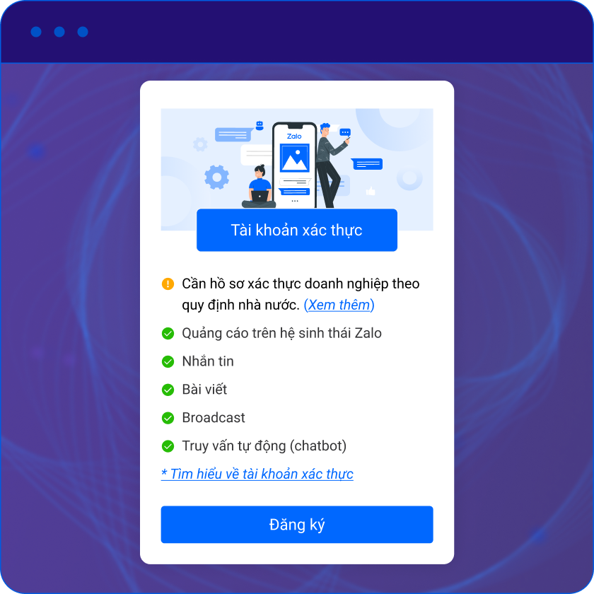 Zalo OA message